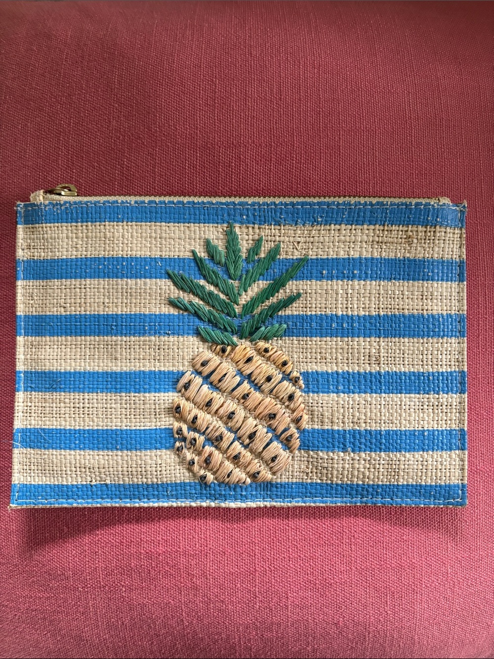 Tommy Bahama x Kayu Pineapple Woven Clutch